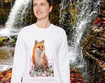 Foxy Lady Sweatshirt: Women's Animal Crewneck Pullover