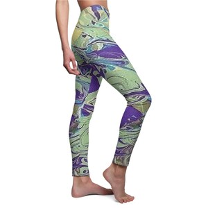 Abstract Print Leggings: Women&#39;s Stretchy Yoga Tights