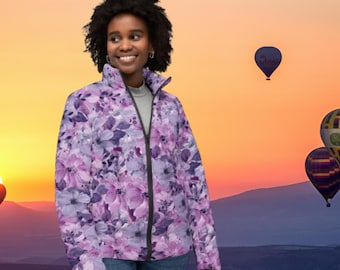 ジャケット・アウター flower lovely night coat Floral Parka, Flower Raincoat, Plus Size Clothing, Autumn
