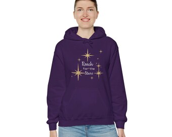 Reach for the Stars-hoodie: Mysig tröja i bomullsblandning för kvinnor