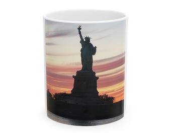 Keramische mok Vrijheidsbeeld: souvenircadeau New York