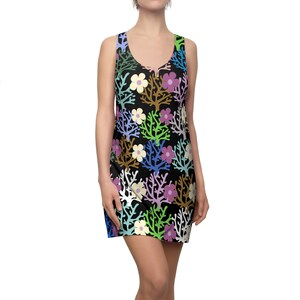 Floral Twigs Racerback Dress: Women&#39;s Casual Summer Dress