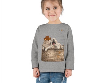 Toddler Long Sleeve Tee Love is a Four Legged Word Dog 8  Kids Shirt Dog Shirt Animal Long Sleeve Animal Lover