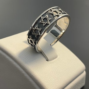 925 Sterling Silver Star of David Ring,Magen David Ring,Judaica Jewlery,Jewish Ring,Holy Land ring,Silver Ring,Jewish symbol, Religious Ring