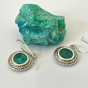 Eilat Stone 925 Sterling Silver Earrings, Drop Earrings,Filigree Dangle Earrings,Judaica earrings  Jewelry,Israeli Earrings,Jewish Jewelry.