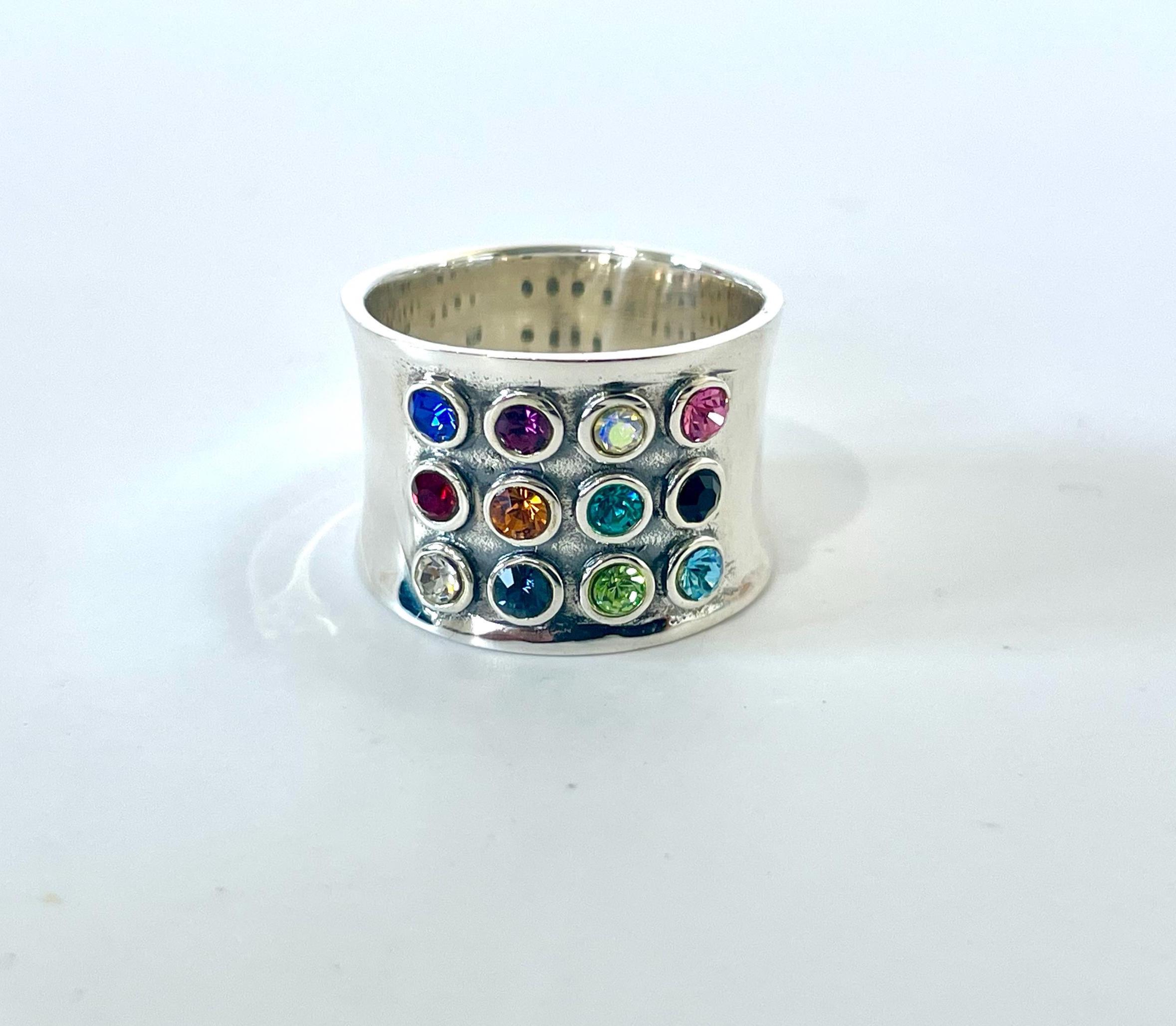 925 Sterling Silver Hoshen Ring: 12 Tribes Judaica Gemstone Ring - Etsy