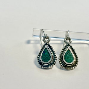 Eilat Stone 925 Sterling Silver Earrings, Drop Earrings,Filigree Dangle Earrings,Judaica earrings  Jewelry,Israeli Earrings,Jewish Jewelry
