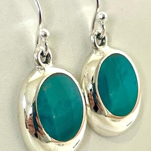 Eilat Stone 925 Sterling Silver Earrings, Drop Earrings, Dangle Earrings,Judaica earrings  Jewelry,Israeli Earrings,Jewish Jewelry.