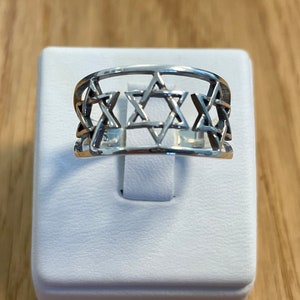 925 Sterling Silver Star of David Ring,Magen David Ring,Judaica Jewlery,Jewish Ring,Holy Land ring,Silver Ring,Jewish symbol, Religious Ring