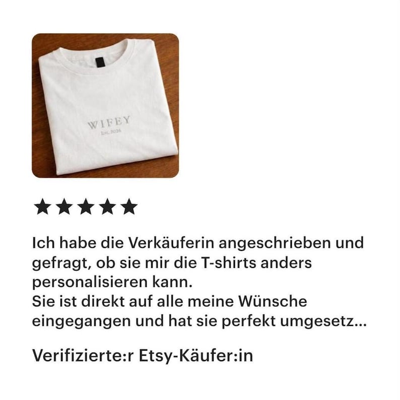 Besticktes Wifey Shirt Damen Bride Shirt Hochzeit Wifey Est Personalisiert Junggesellinnenabschied Shirt Braut T-Shirt Minimalistisch image 9