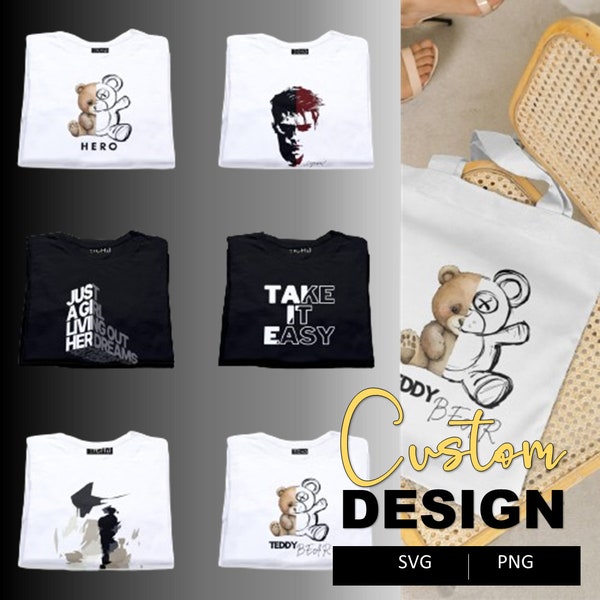 Custom Digital Design for T-shirt, Mug, Hoodie| Minimalist, Stylish & Personalized Gift | Abstract, Figure, Cartoon, Typography | Kids, Cute