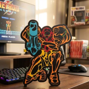 3D Printed Samus Kneeling Lightbox