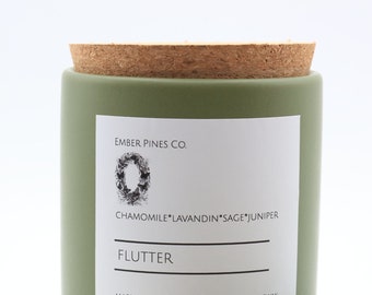 Chamomile and Juniper Massage Oil Candle - Made in USA