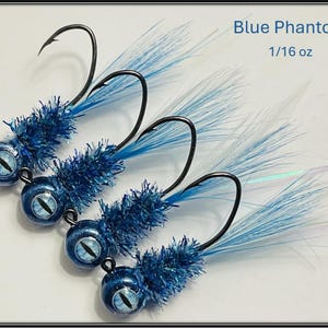 Blue Phantom Crappie Fishing Jigs