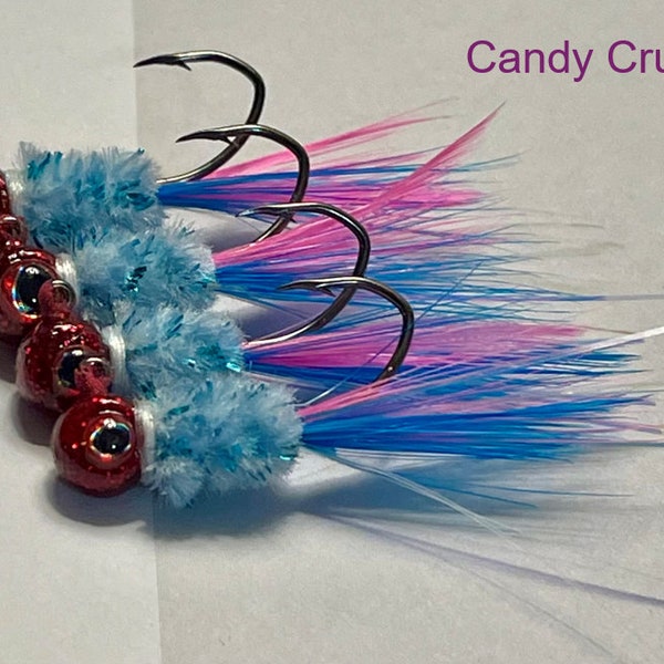 Hand-tied Crappie Fishing Jigs