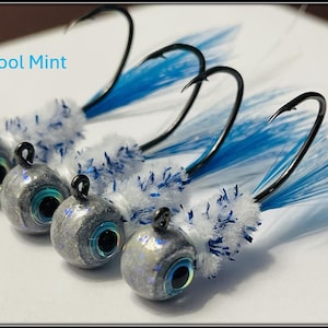 Cool Mint Crappie Fishing Jigs