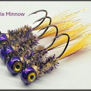 Purple Minnow Crappie Fishing Jigs