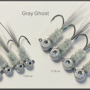 Gray Ghost Crappie Fishing Jigs