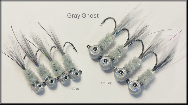 Gray Ghost Crappie Fishing Jigs - Etsy
