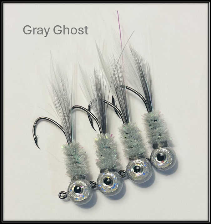 thumbnail image 2 of Killer Jigs 19-Pack 1/16 Oz No Collar Fly Tying Jigs – Red Aberdeen Hooks For Crappie & Perch 2 of 6