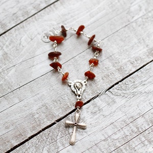 Baptism Favors | Baptism Rosary Favors | Mini Amber Rosary | Communion Favors | Baby Baptism Favors | Catholic rosary favors