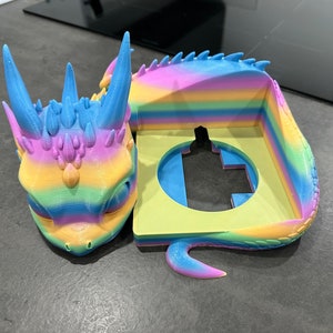 Lying Baby Dragon Toniebox halter Lizensierter Verkäufer Regenbogen