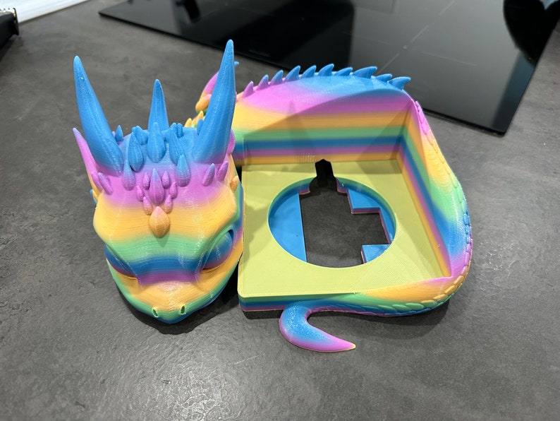 Lying Baby Dragon Toniebox halter Lizensierter Verkäufer Regenbogen