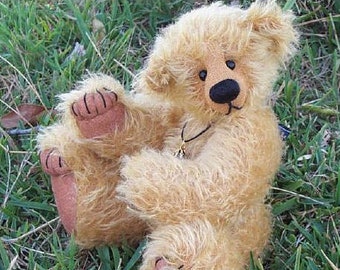 Teddy Bear pattern PDF "Nemo" Artist designed teddy with pulled toes- by Nioka Bears