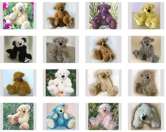 Bulk Teddy Bear Pattern Deal - Pdf Collection -  18 artist designed teddy patterns PLUS Pulled toes info doc - Super Deal