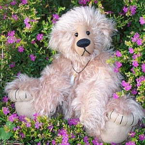 Pattern for Teddy Bear "Zev" Artist designed with pulled toes- by Nioka Bears