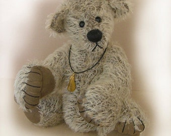 Patrón de oso de peluche PDF "Mister Depp" Oso de mohair diseñado por artista coleccionable por Nioka Bears