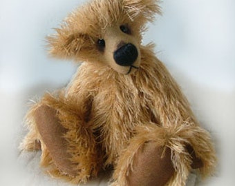 Teddy Bear Pattern - PDF- "Duffy" Collectable artist designed mohair bear that you make yourself