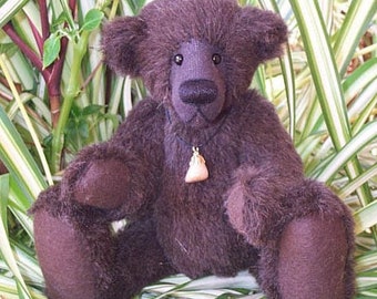 PDF Teddy Bear Pattern for artist teddy "Bruno" 11" Collectable artist designed mohair bear by Nioka Bears