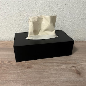 Schwarze Taschentücher Box | Badezimmer Taschentücherbox | modern, schlichte und stilvolle Deko | verschiedene Farben