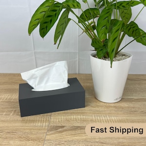 Scatola per fazzoletti grigia dal design moderno, decorazione semplice ed elegante, scatola per fazzoletti Tempo, per interni ed esterni, vari colori