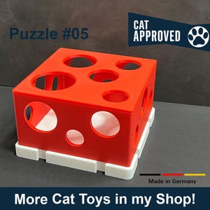 Jouet d'intelligence pour chats, idée cadeau pour les amoureux des chats, jouet pour chat avec trous, travail indépendant pour chaton, casse-croûte