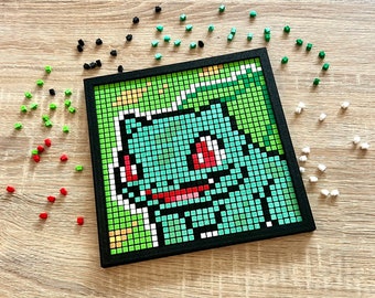 3D Bulbasaur pixel art