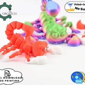 Digital Downloads for 3D Printing, Articulated Scorpion Toy image 4
