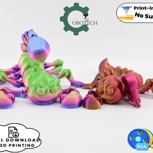 Digital Downloads for 3D Printing, Articulated Scorpion Toy image 5