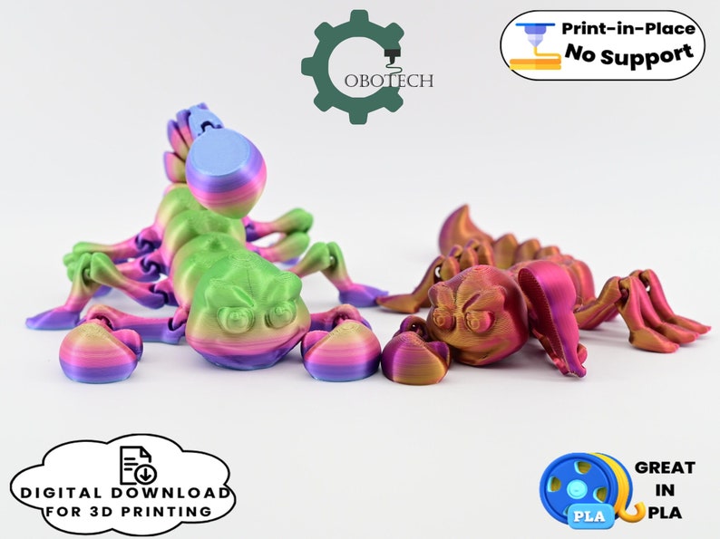 Digital Downloads for 3D Printing, Articulated Scorpion Toy image 5