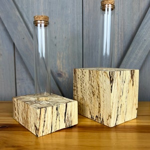 Spalted White Oak Propagation Station Set | Grow Your Plants Starter Station | Gifts for Her | Plant Lover Gift