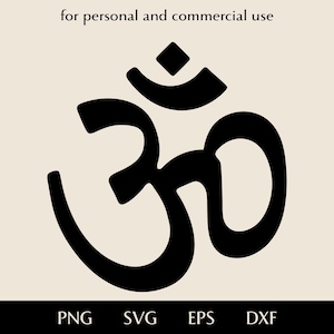 Aum Om Hindu symbol SVG, Meditation yoga practice png, eps, dxf, Sacred utterance sound Sanskrit vector, Indian religions mantra clipart