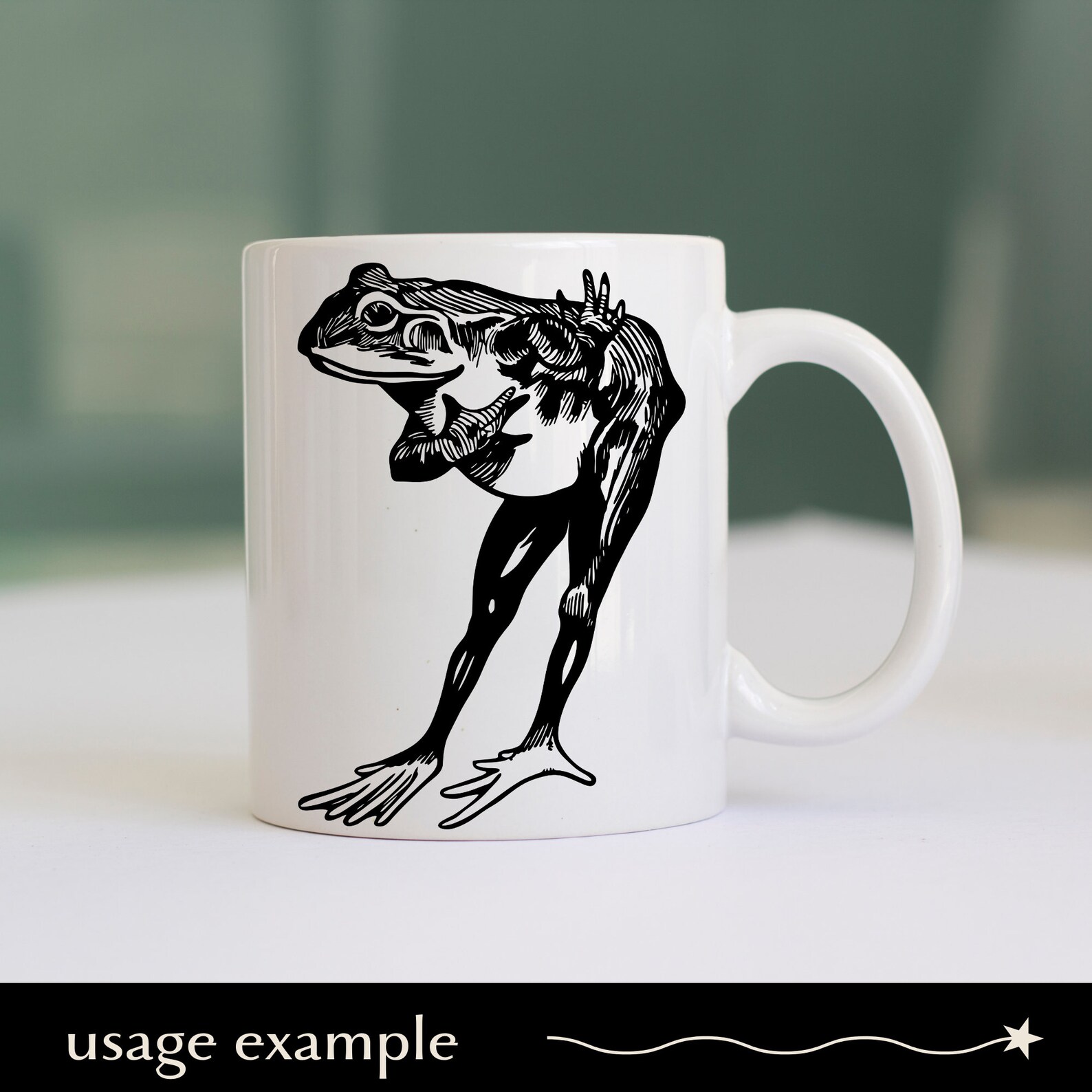 Long-legged Frog Gentleman SVG, Bowing Polite Humanoid Toad Png, Eps ...