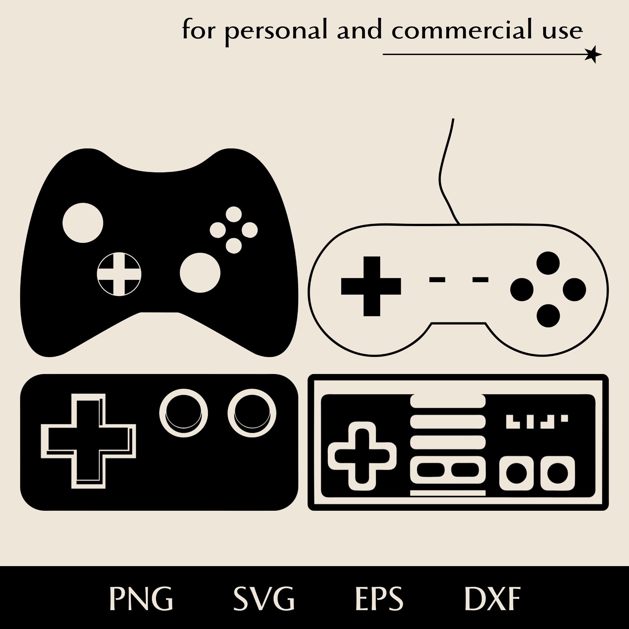 Various Gamepads Bundle SVG, Old Nostalgic and New Modern Joystick
