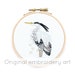 Heron Embroidery Hoop Art