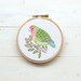 Lovebird Embroidery Hoop Art