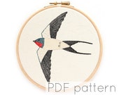 Swallow Hand Embroidery Pattern Download