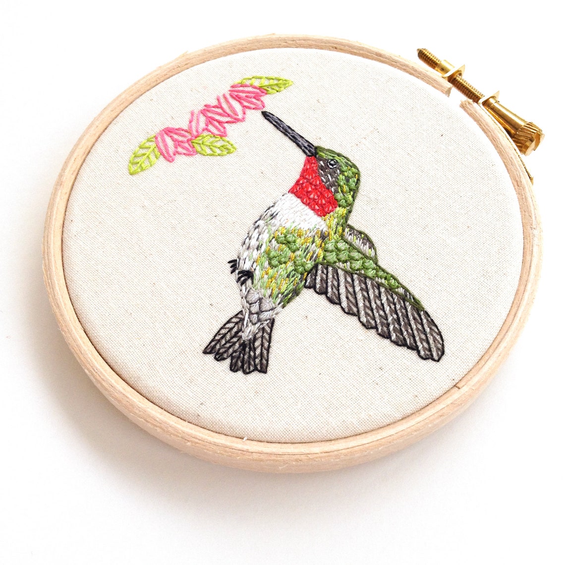 Bird embroidery pattern download hummingbird hand embroidered  etsy