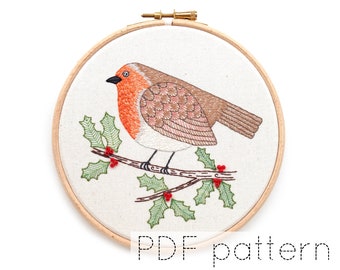 Robin Hand Embroidery Pattern Download