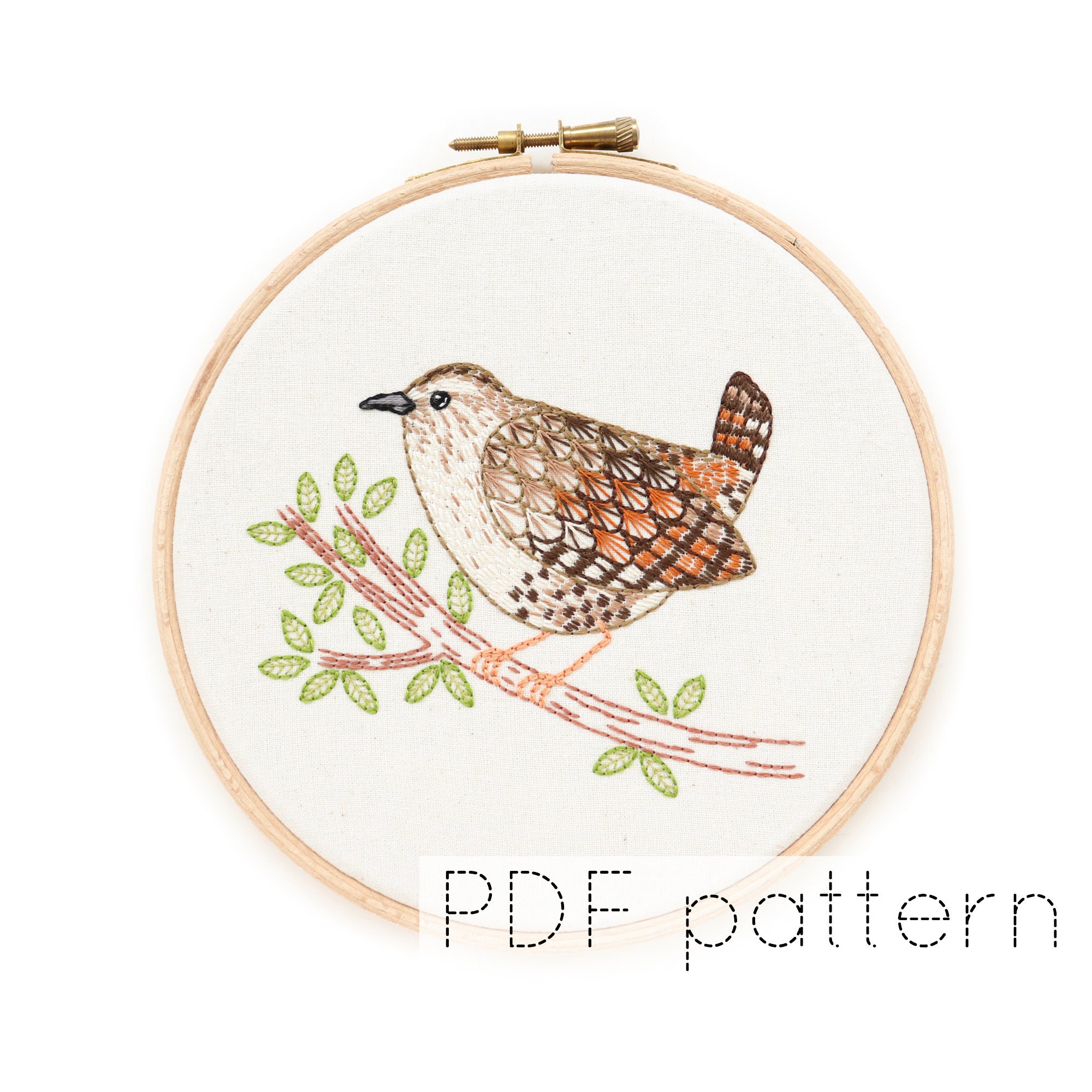 FAUNE♡The Embroidary Wren KIDS 2-4Y FAUNE The Embroidary Wren KIDS (vintage white) - SEN_TO_SENCE